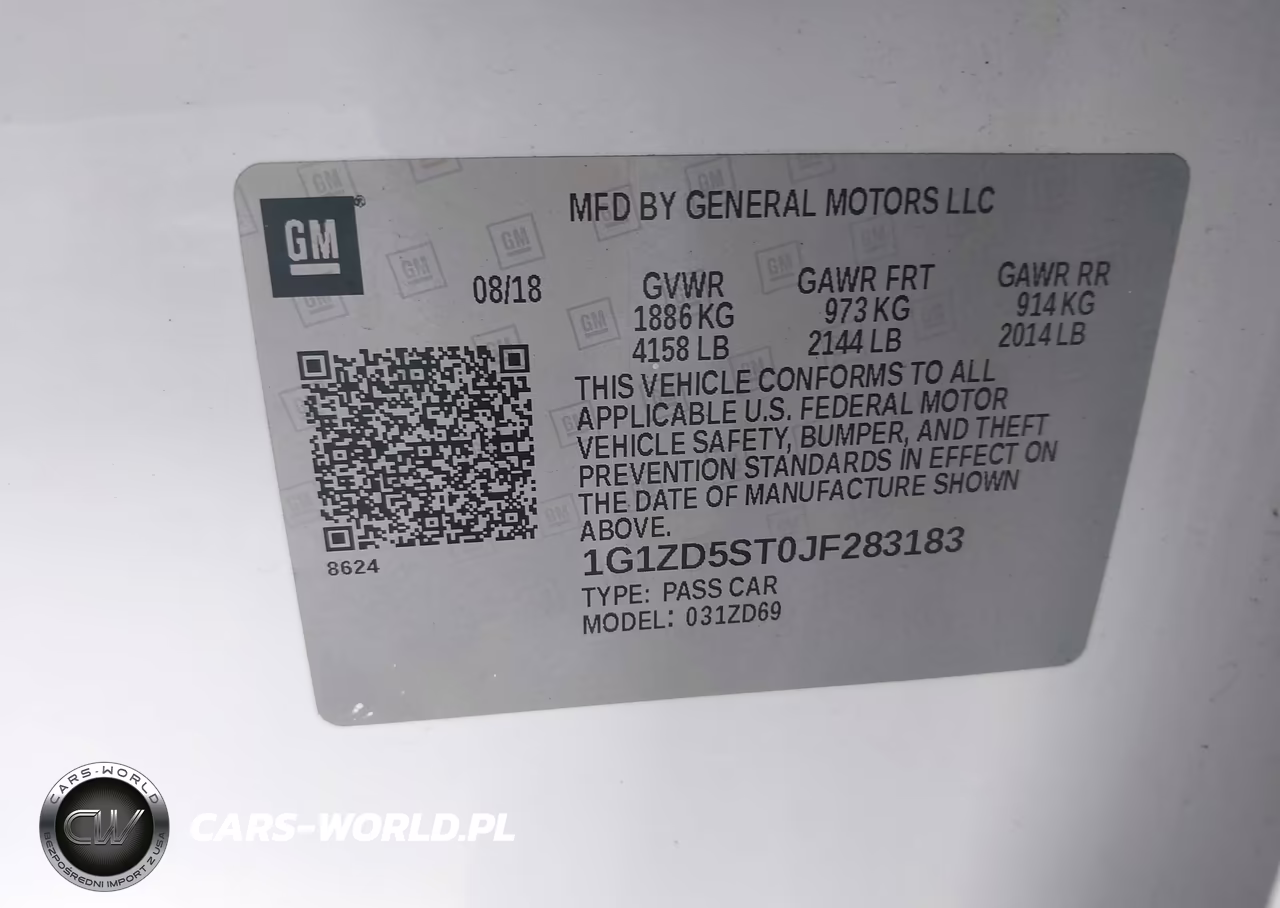 2018 Chevrolet Malibu Lt VIN:1G1ZD5ST0JF283183 - 9