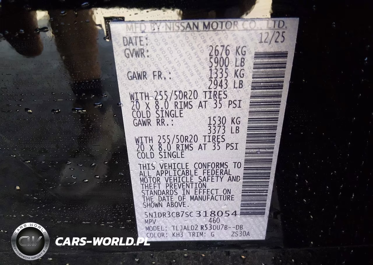 2025 Nissan Pathfinder Sl Fwd VIN:5N1DR3CB7SC318054 - 9
