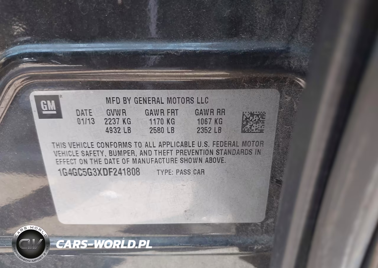 2013 Buick Lacrosse Leather Group VIN:1G4GC5G3XDF241808 - 9