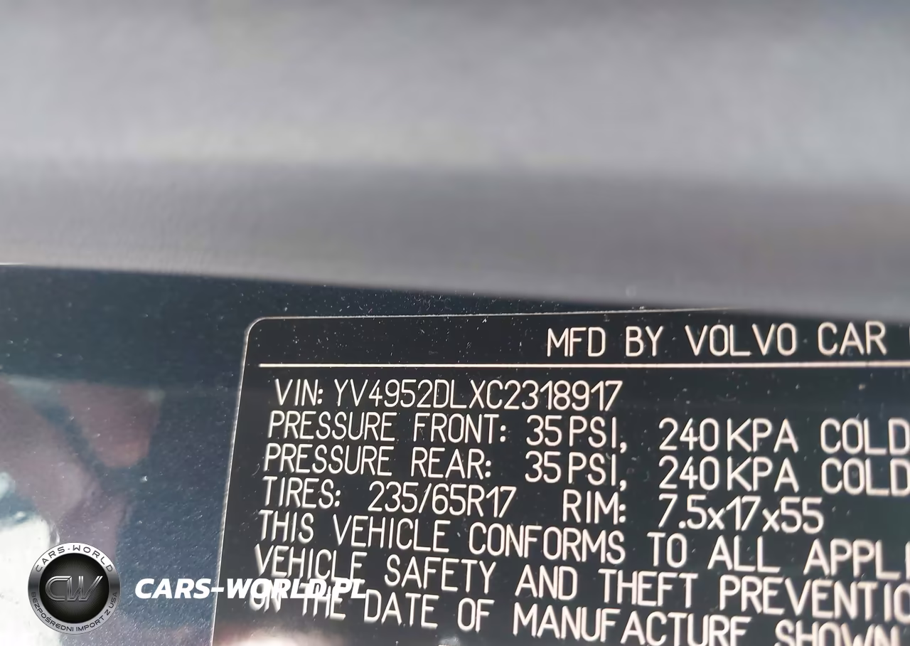 2012 Volvo Xc60 3.2-3.2 Platinum-3.2 Premier-3.2 Premier Plus VIN:YV4952DLXC2318917 - 9