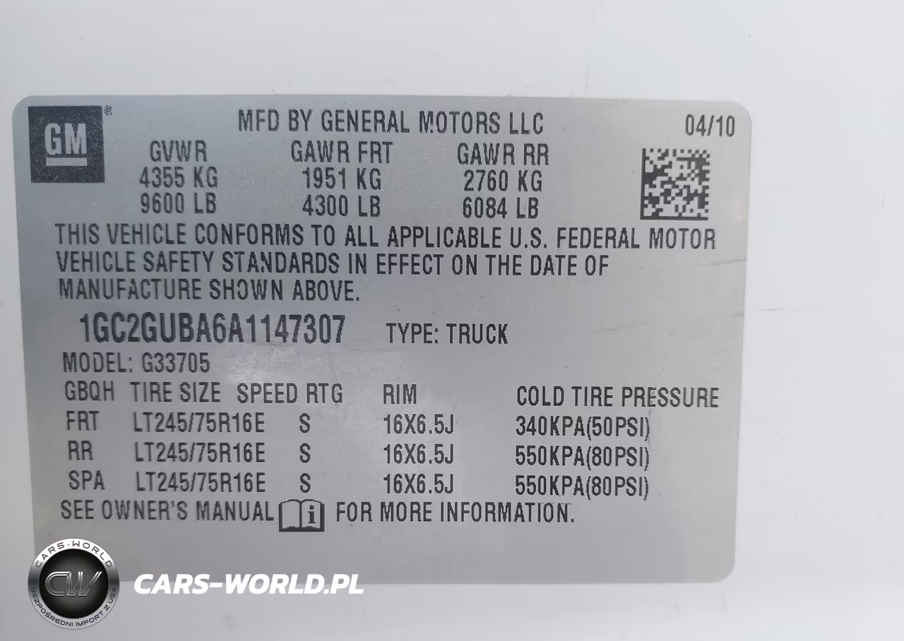 2010 Chevrolet Express 3500 Work Van VIN:1GC2GUBA6A1147307 - 9