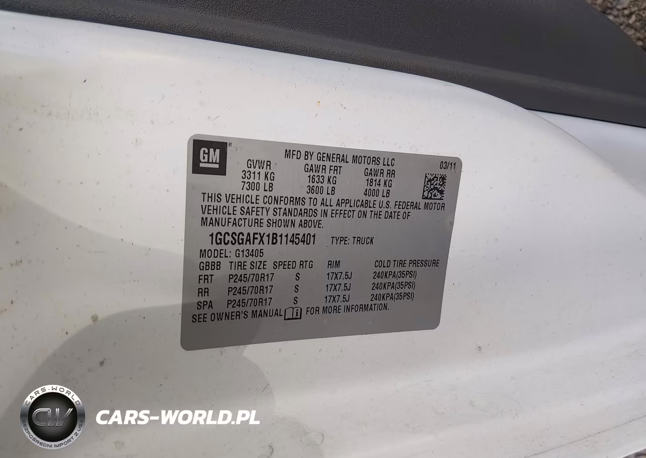 2011 Chevrolet Express 1500 Work Van VIN:1GCSGAFX1B1145401 - 9