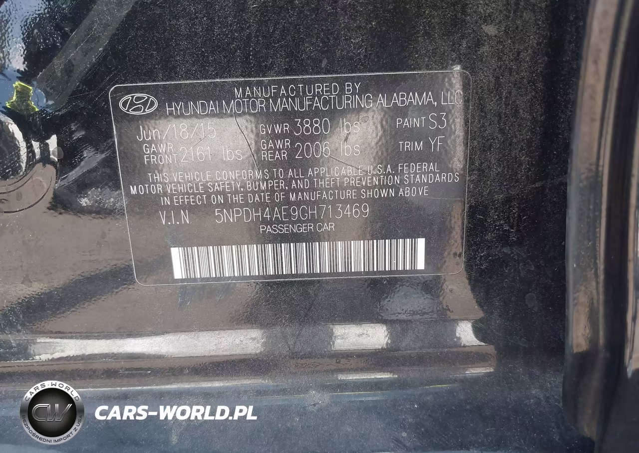 2016 Hyundai Elantra Se VIN:5NPDH4AE9GH713469 - 9