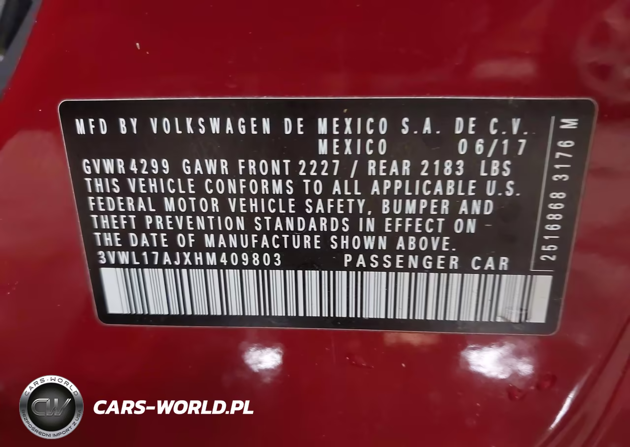 2017 Volkswagen Jetta 1.8T Sel-1.8T Sel Premium VIN:3VWL17AJXHM409803 - 9
