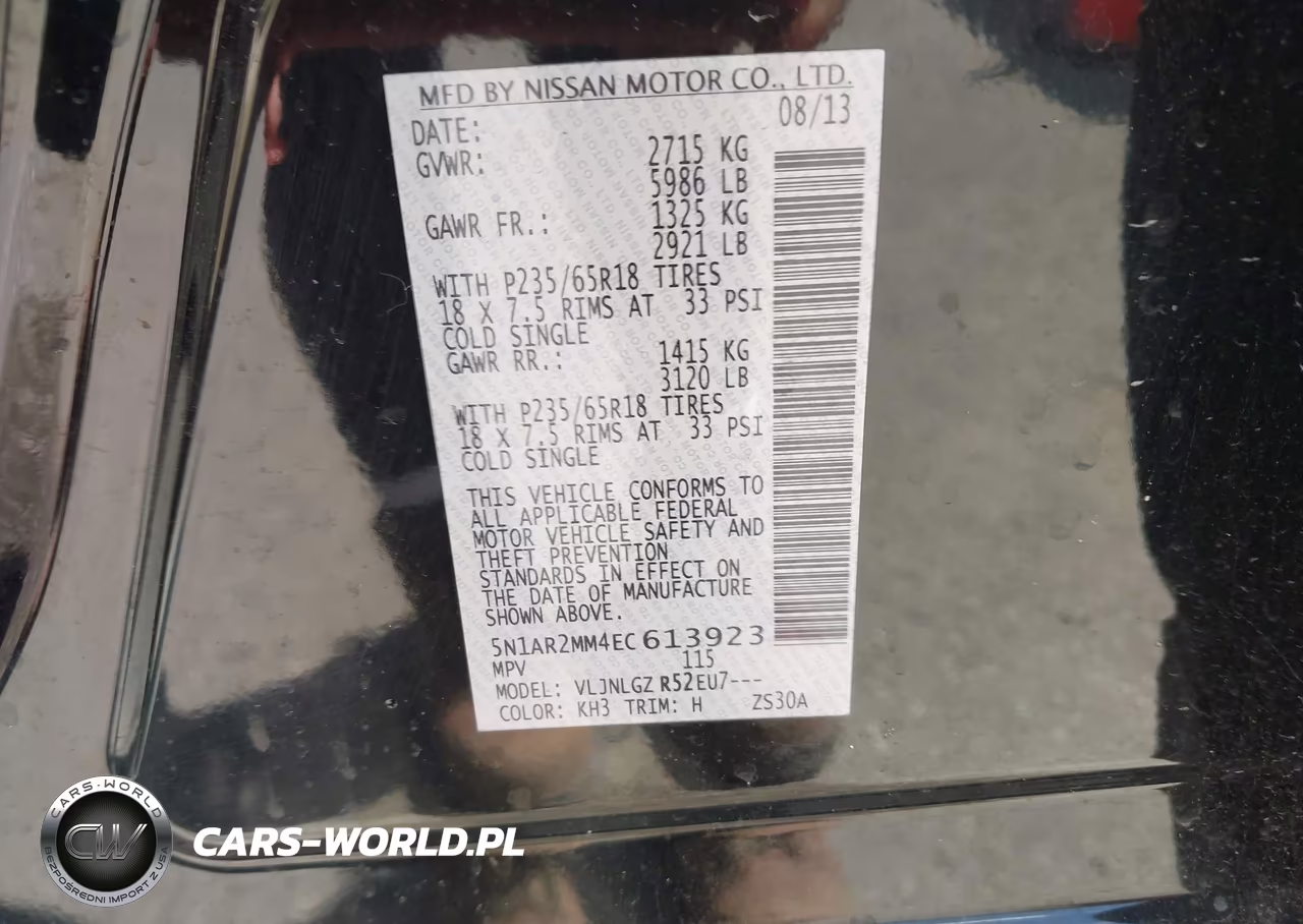 2014 Nissan Pathfinder Sl VIN:5N1AR2MM4EC613923 - 9