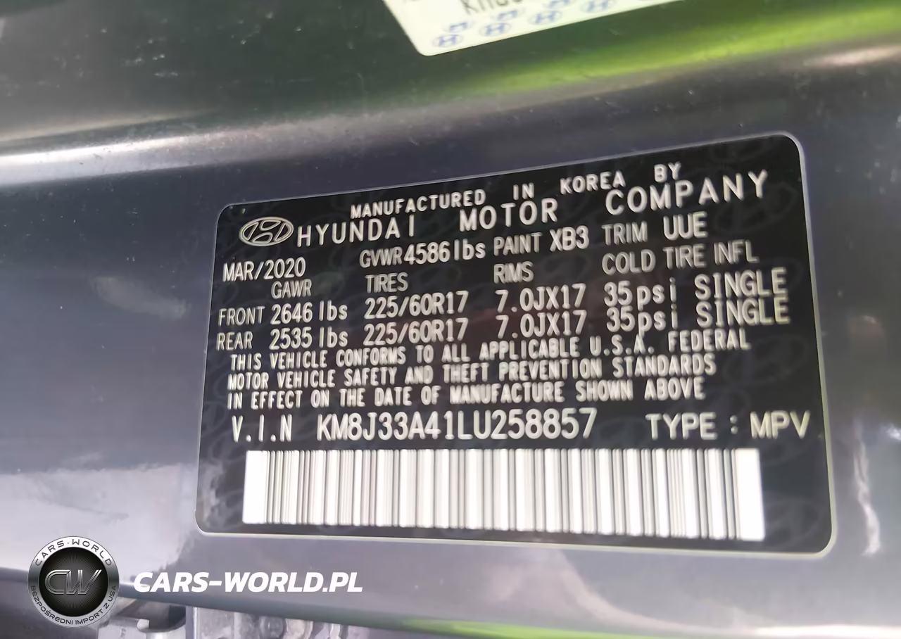 2020 Hyundai Tucson Value VIN:KM8J33A41LU258857 - 9