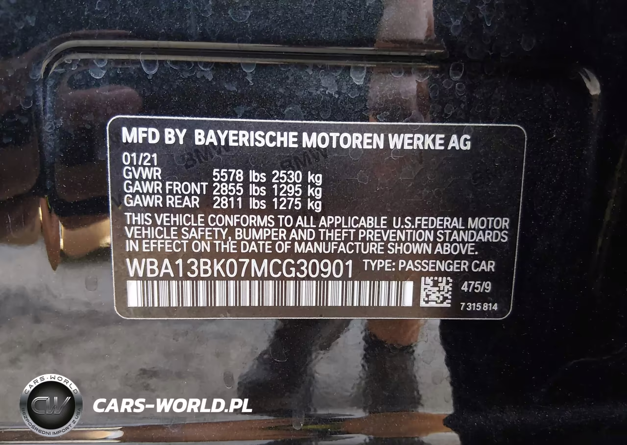 2021 BMW M550I xDrive VIN:WBA13BK07MCG30901 - 9