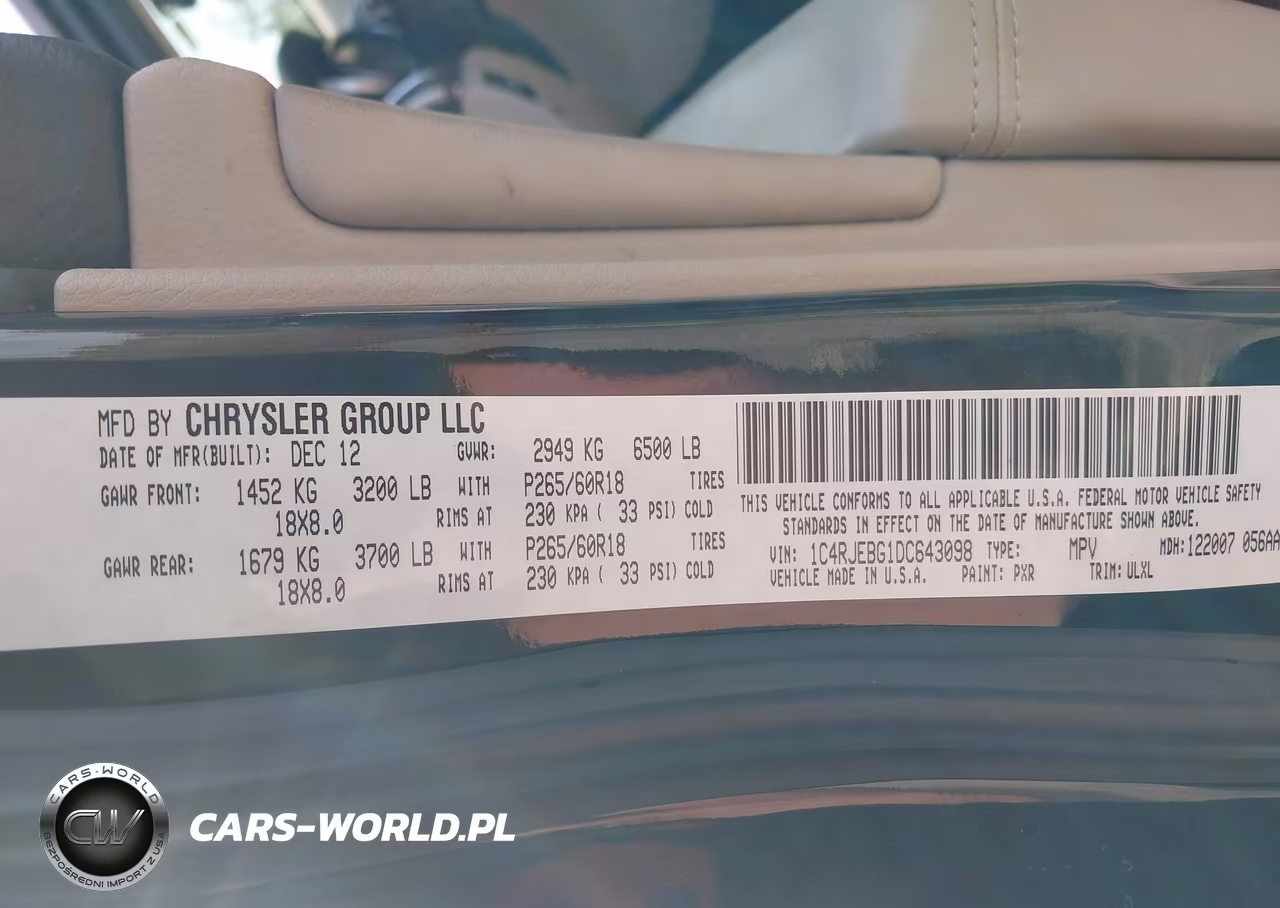 2013 Jeep Grand Cherokee Limited VIN:1C4RJEBG1DC643098 - 9