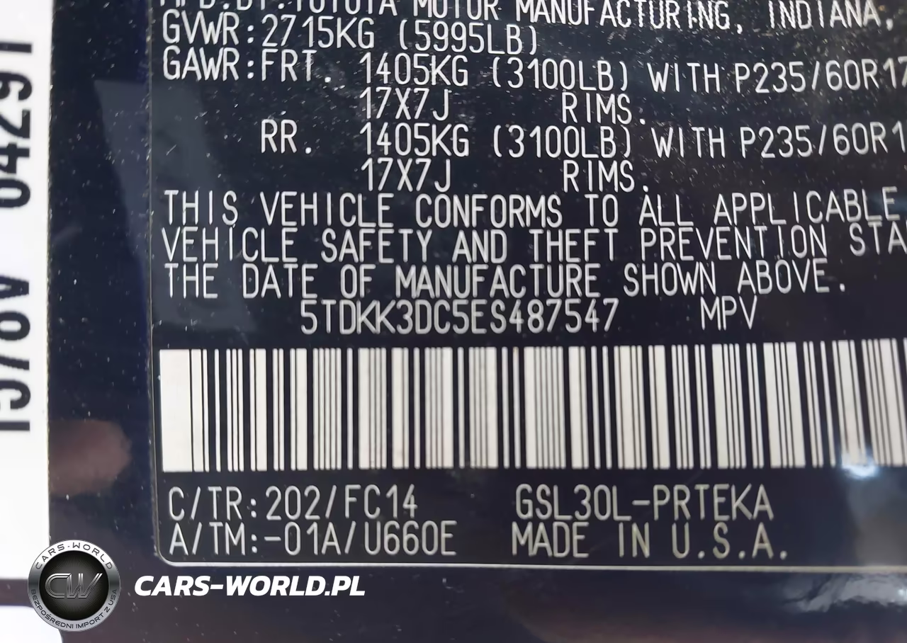 2014 Toyota Sienna Le V6 8 Passenger VIN:5TDKK3DC5ES487547 - 9