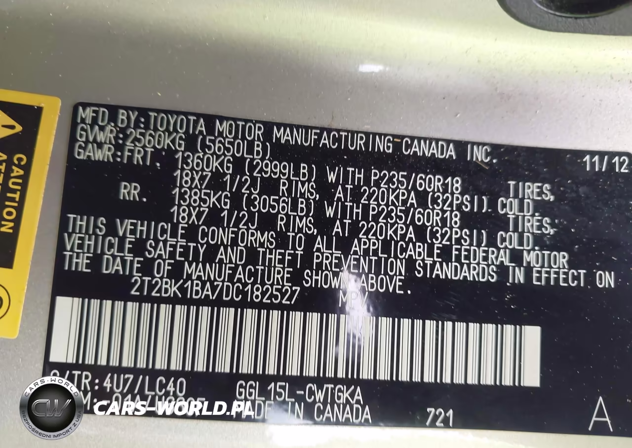 2013 Lexus Rx 350 VIN:2T2BK1BA7DC182527 - 9