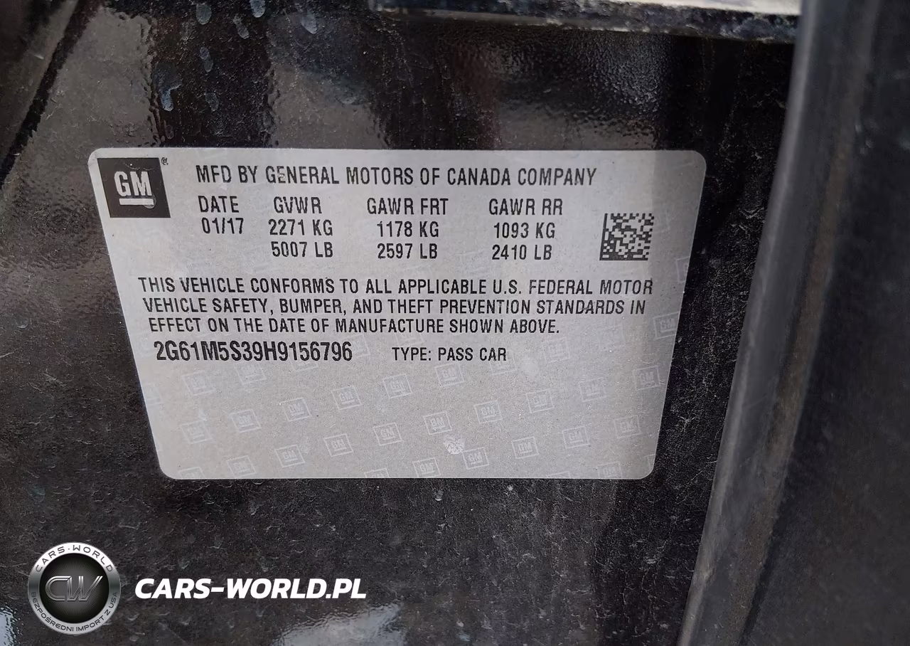 2017 Cadillac Xts Luxury VIN:2G61M5S39H9156796 - 9