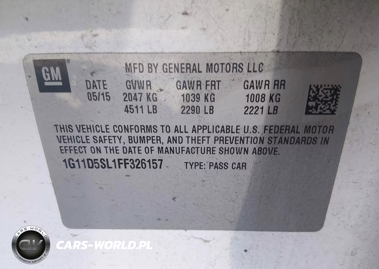 2015 Chevrolet Malibu 2Lt VIN:1G11D5SL1FF326157 - 9