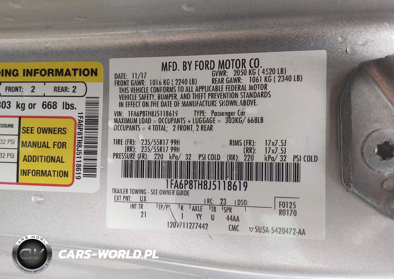2018 Ford Mustang Ecoboost VIN:1FA6P8TH8J5118619 - 9
