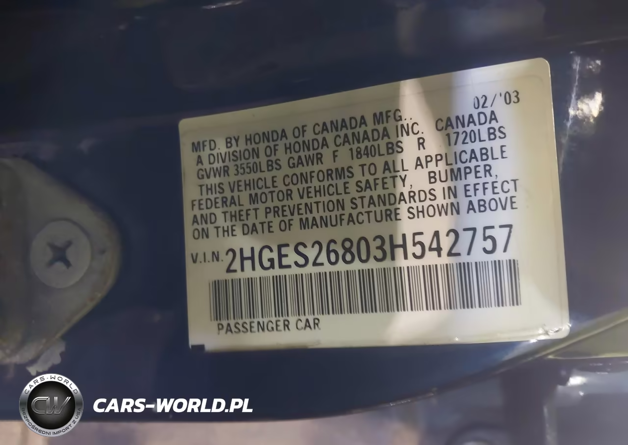 2003 Honda Civic Ex VIN:2HGES26803H542757 - 9
