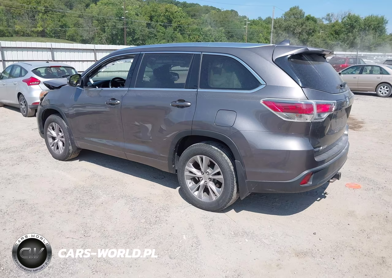 2015 Toyota Highlander Xle V6 VIN:5TDJKRFH2FS169863 - 3
