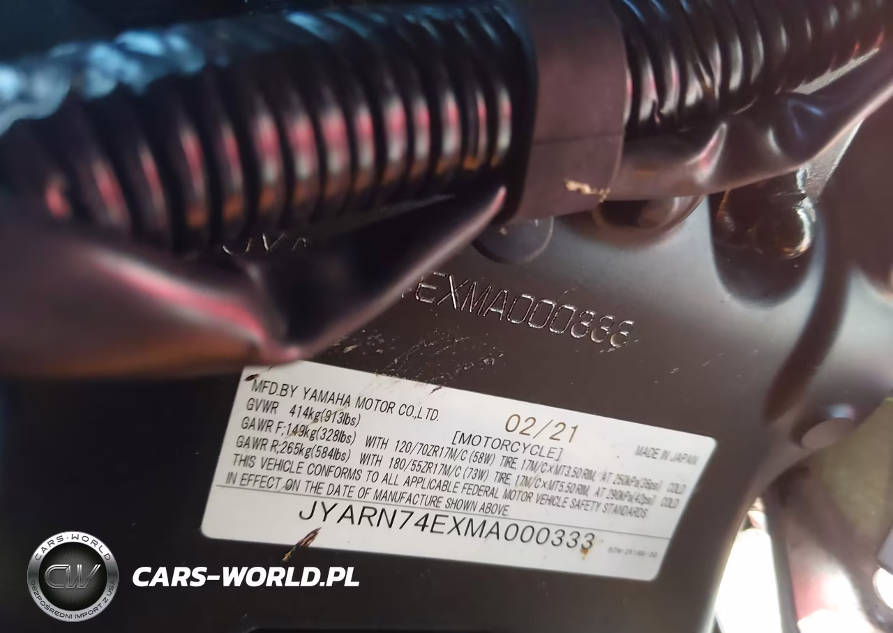 2021 Yamaha Mtt09 Gt VIN:JYARN74EXMA000333 - 10
