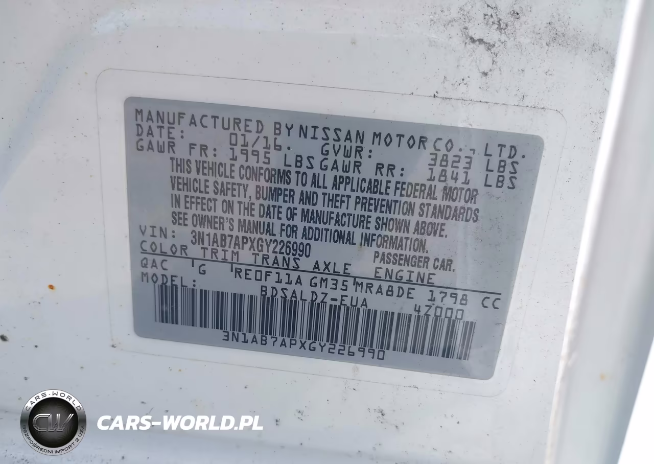 2016 Nissan Sentra Sv VIN:3N1AB7APXGY226990 - 9