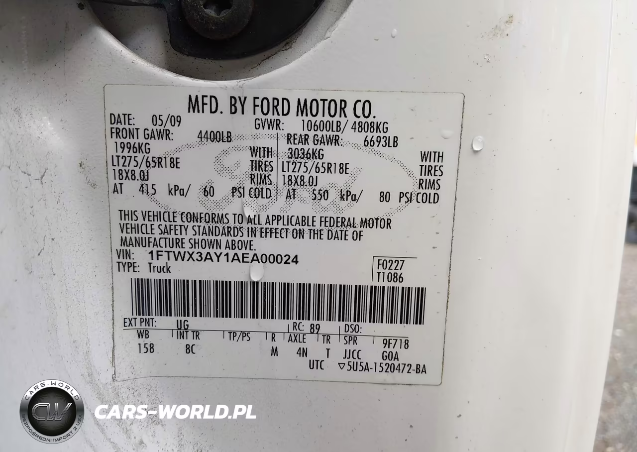 2010 Ford F-350 Lariat-Xl-Xlt VIN:1FTWX3AY1AEA00024 - 8