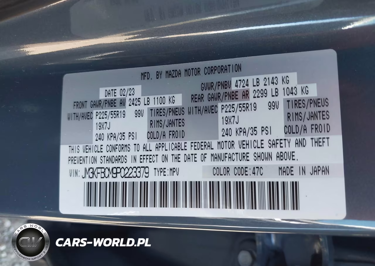 2023 Mazda Cx-5 2.5 S Carbon Edition VIN:JM3KFBCM9P0223379 - 9