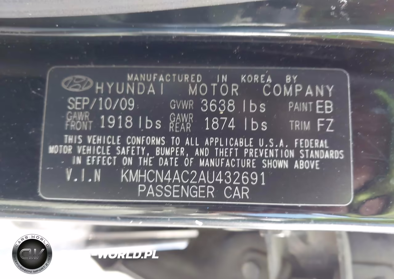 2010 Hyundai Accent Gls VIN:KMHCN4AC2AU432691 - 9