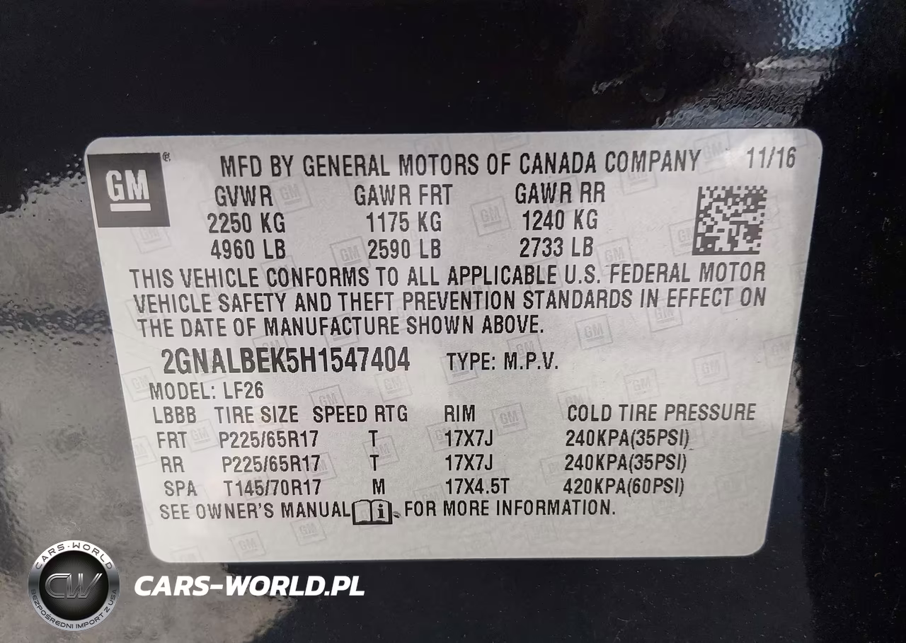 2017 Chevrolet Equinox Ls VIN:2GNALBEK5H1547404 - 9