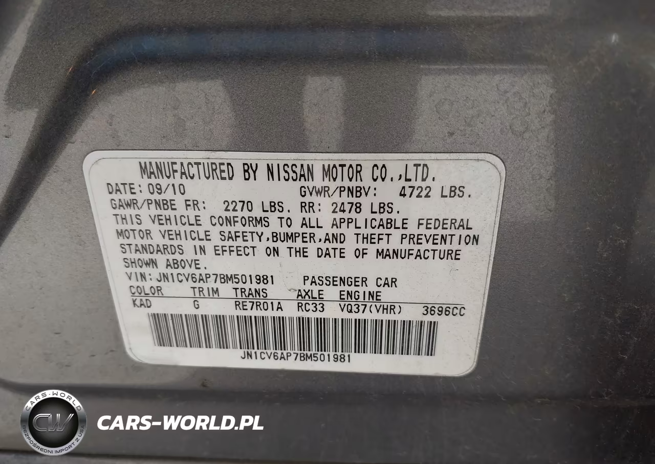 2011 Infiniti G37 Journey VIN:JN1CV6AP7BM501981 - 9