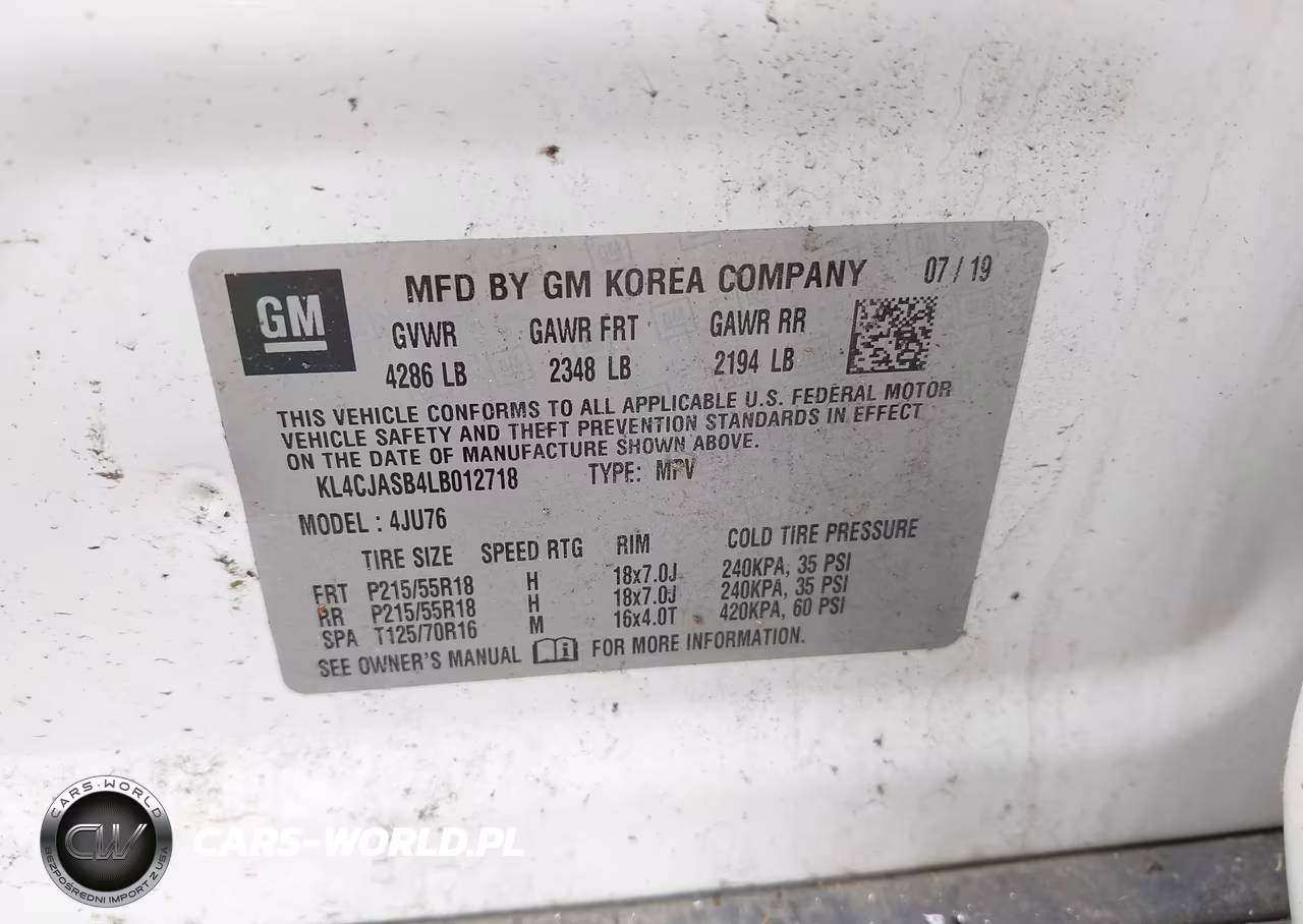 2020 Buick Encore Fwd Preferred VIN:KL4CJASB4LB012718 - 9
