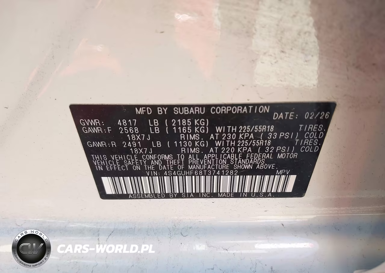 2026 Subaru Crosstrek Sport VIN:4S4GUHF68T3741282 - 9