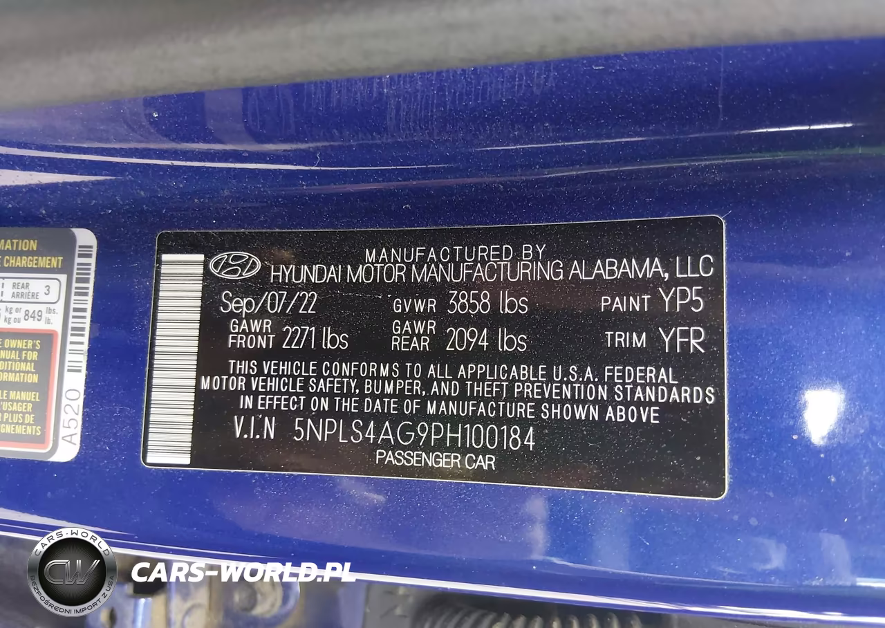 2023 Hyundai Elantra Sel VIN:5NPLS4AG9PH100184 - 9