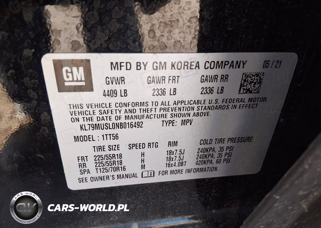 2022 Chevrolet Trailblazer Rs VIN:KL79MUSL0NB016492 - 9