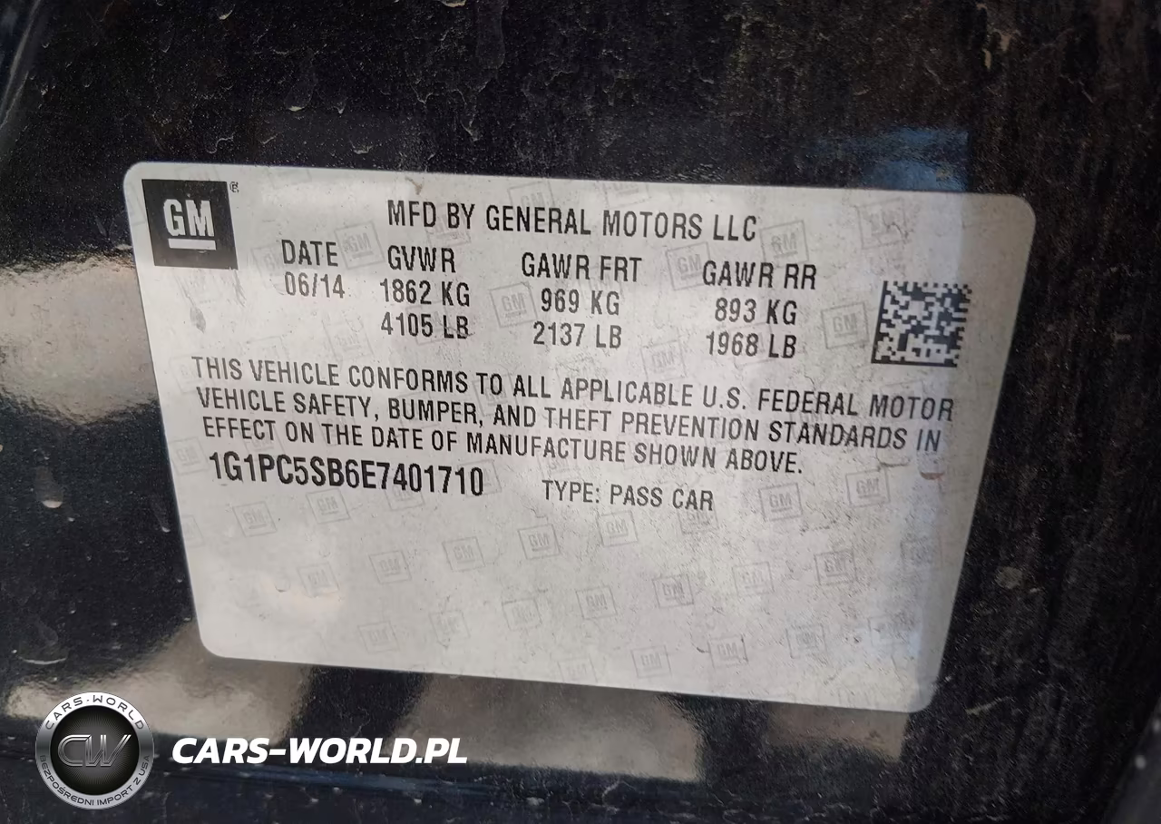 2014 Chevrolet Cruze 1Lt Auto VIN:1G1PC5SB6E7401710 - 9