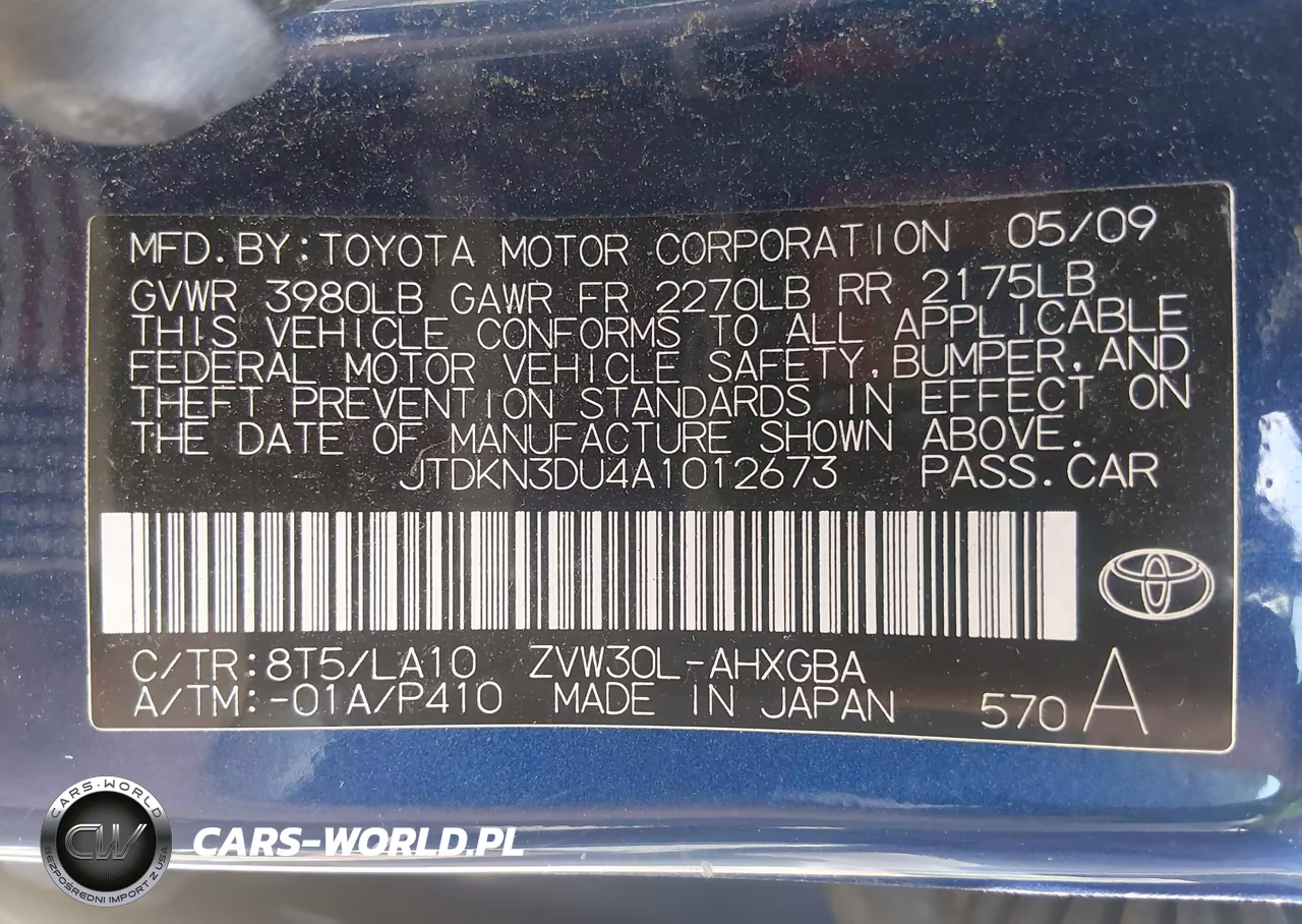 2010 Toyota Prius Iv VIN:JTDKN3DU4A1012673 - 9