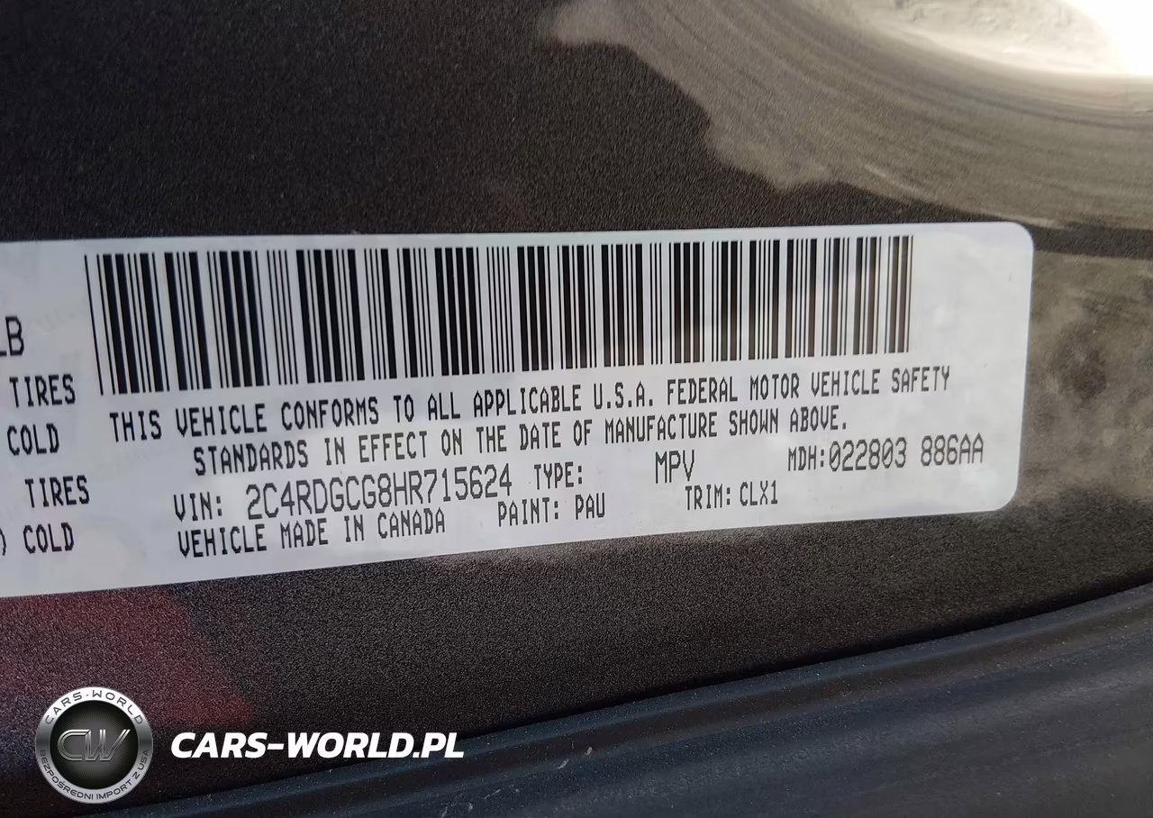 2017 Dodge Grand Caravan Sxt VIN:2C4RDGCG8HR715624 - 9