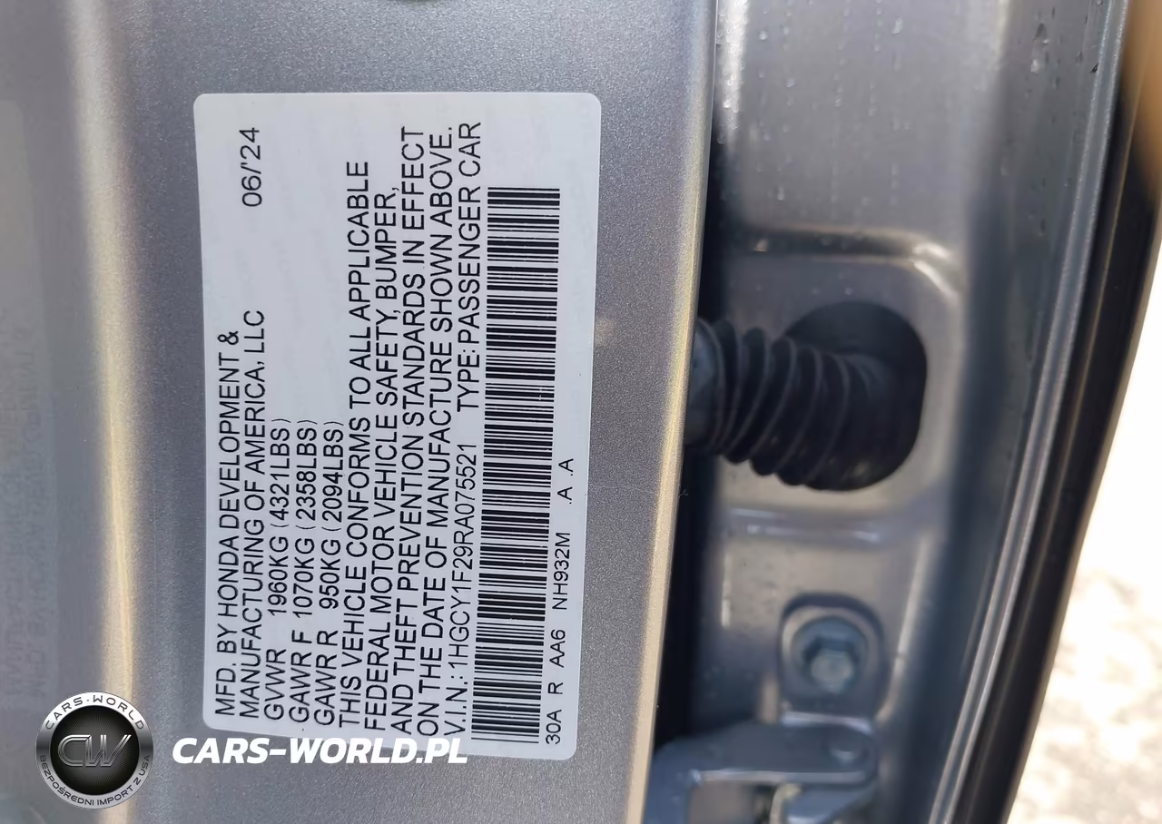 2024 Honda Accord Lx VIN:1HGCY1F29RA075521 - 9
