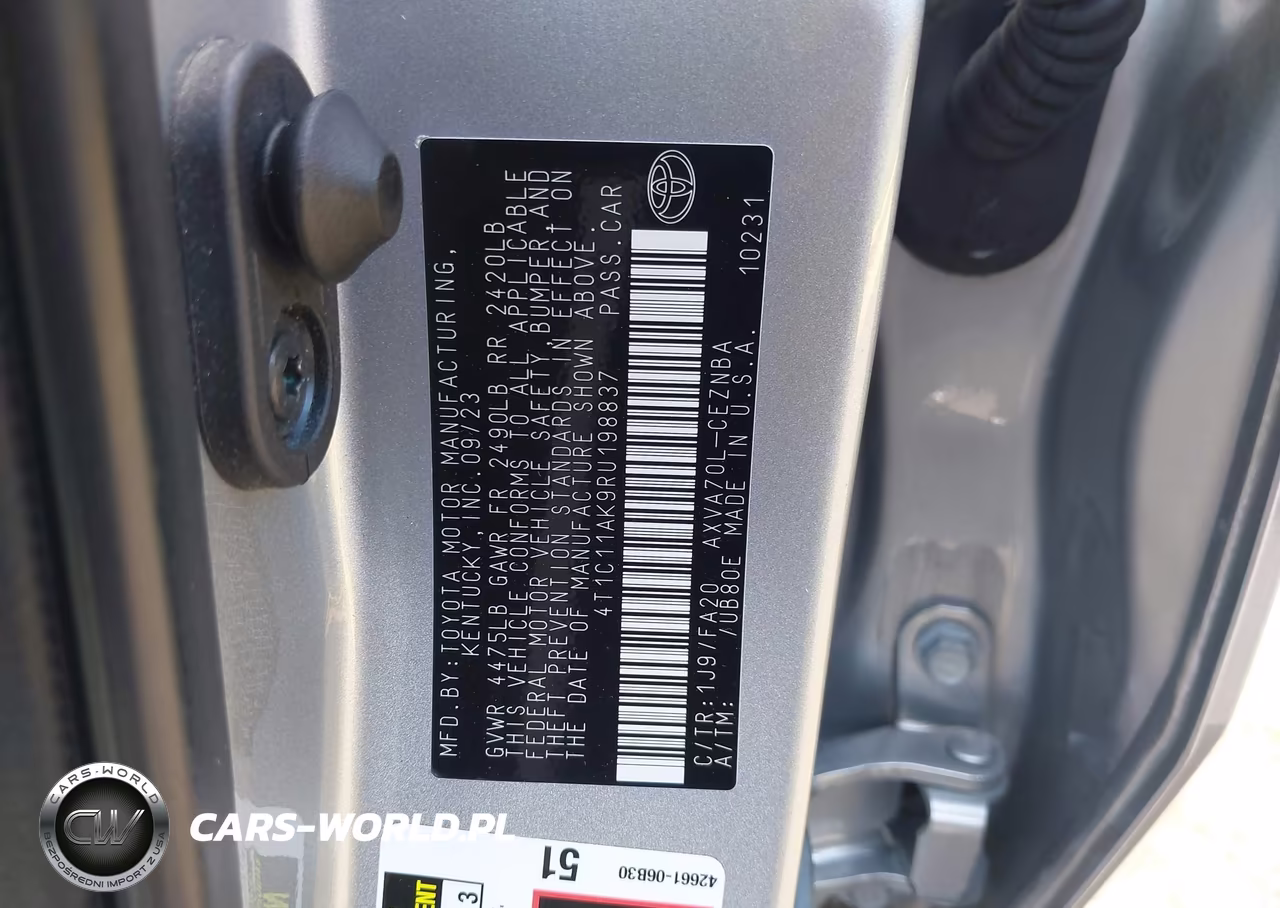 2024 Toyota Camry Le VIN:4T1C11AK9RU198837 - 9