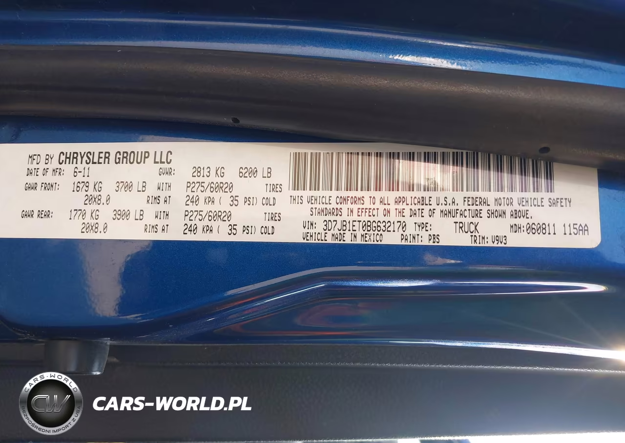 2011 Ram Ram 1500 St VIN:3D7JB1ET0BG632170 - 9