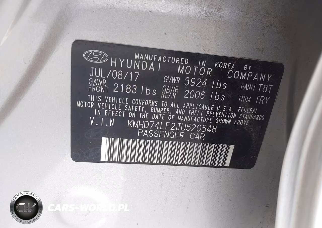 2018 Hyundai Elantra Se VIN:KMHD74LF2JU520548 - 9