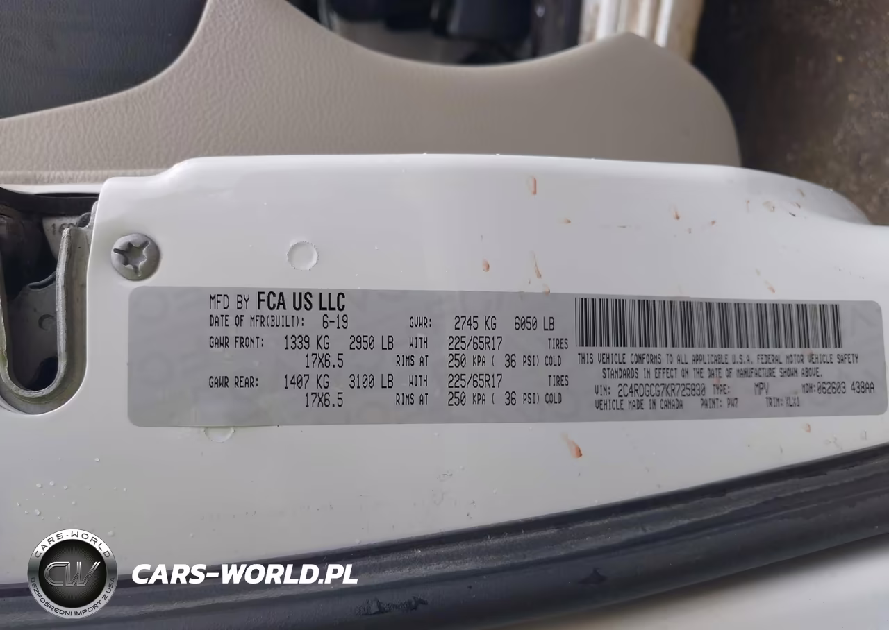 2019 Dodge Grand Caravan Sxt VIN:2C4RDGCG7KR725830 - 9