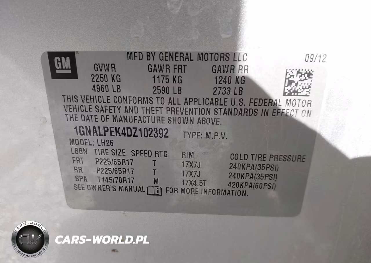 2013 Chevrolet Equinox 2Lt VIN:1GNALPEK4DZ102392 - 9