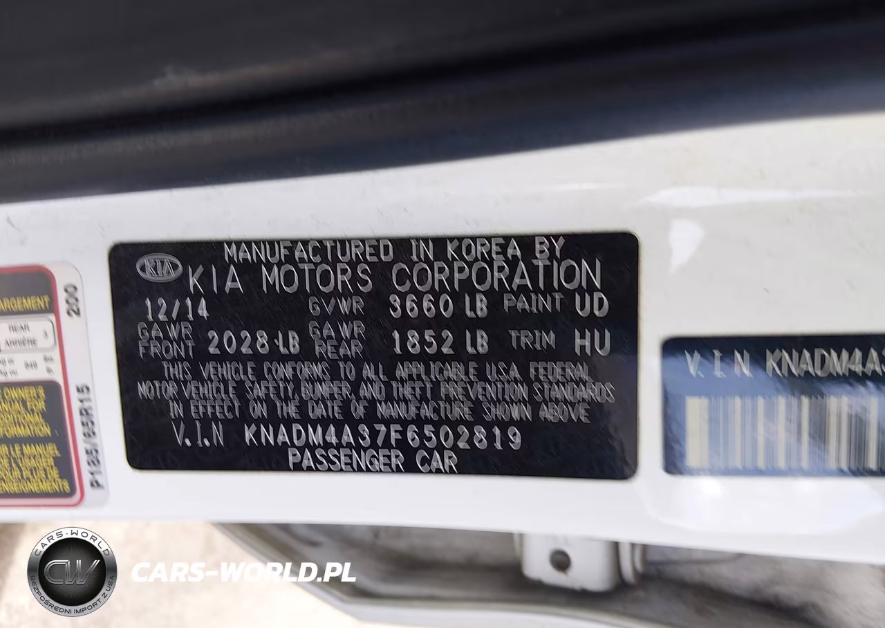 2015 Kia Rio Lx VIN:KNADM4A37F6502819 - 9