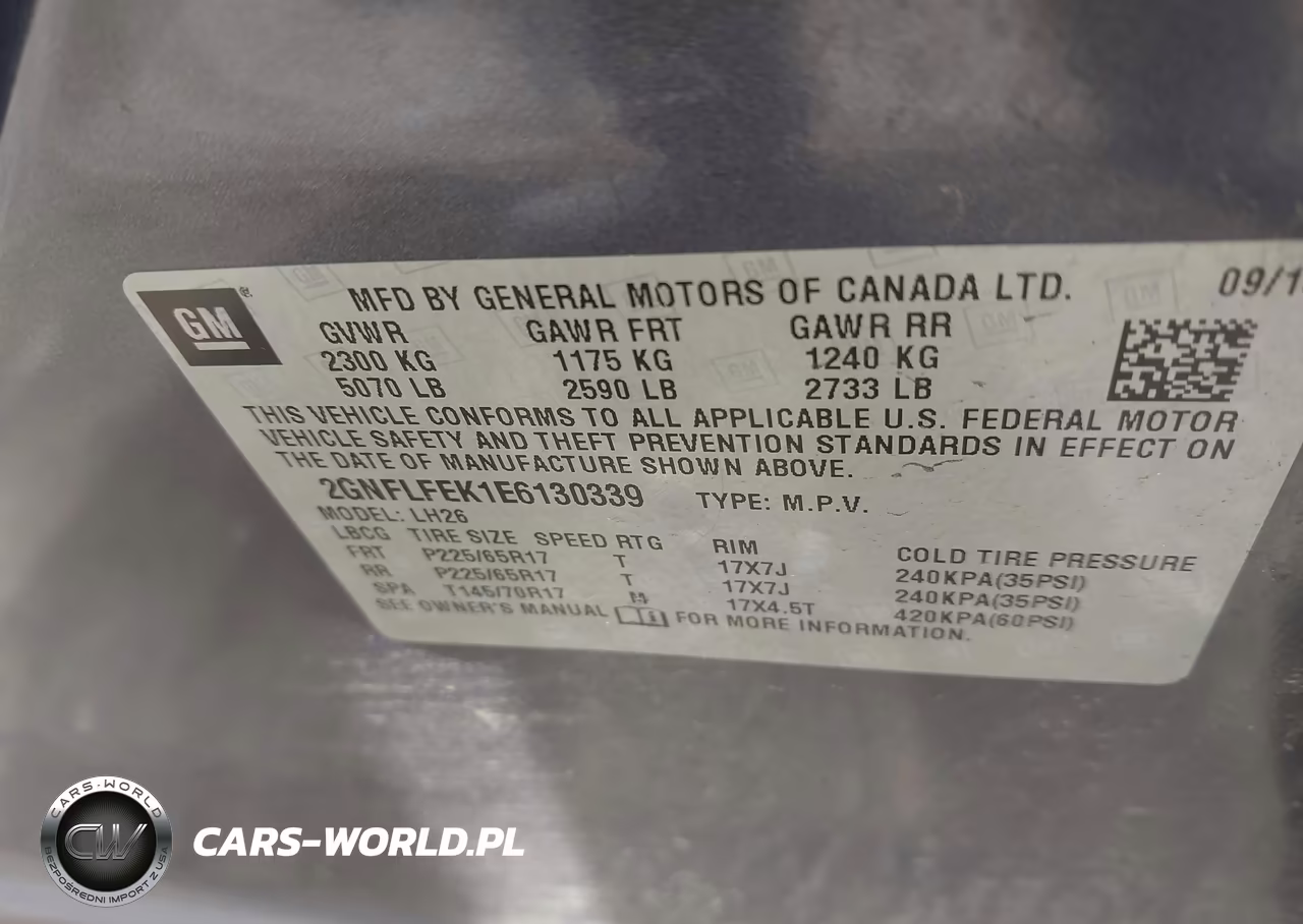 2014 Chevrolet Equinox Lt VIN:2GNFLFEK1E6130339 - 9