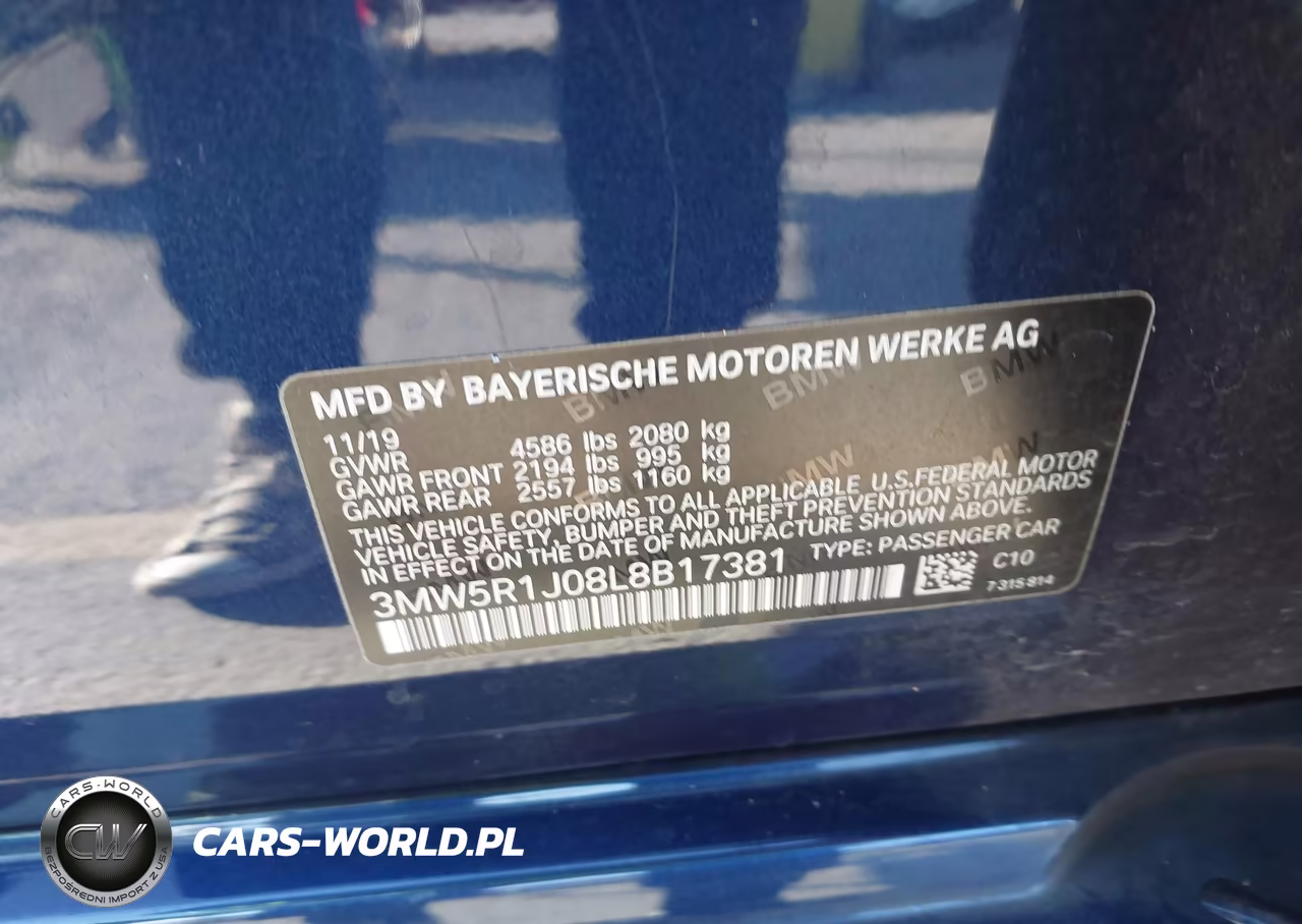 2020 BMW 330I VIN:3MW5R1J08L8B17381 - 9