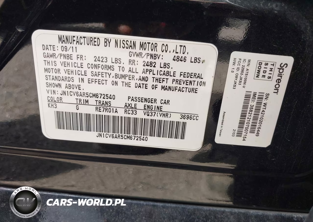 2012 Infiniti G37X Limited Edition VIN:JN1CV6AR5CM672540 - 9