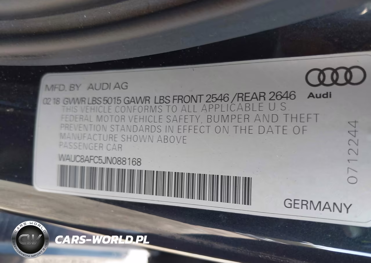 2018 Audi A6 2.0T Premium-2.0T Sport VIN:WAUC8AFC5JN088168 - 9