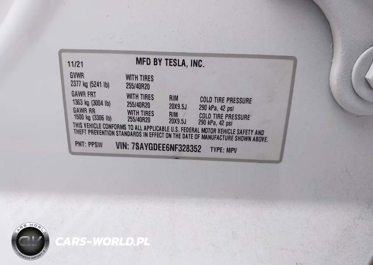 2022 Tesla Model Y Long Range Dual Motor All-Wheel Drive VIN:7SAYGDEE6NF328352 - 9