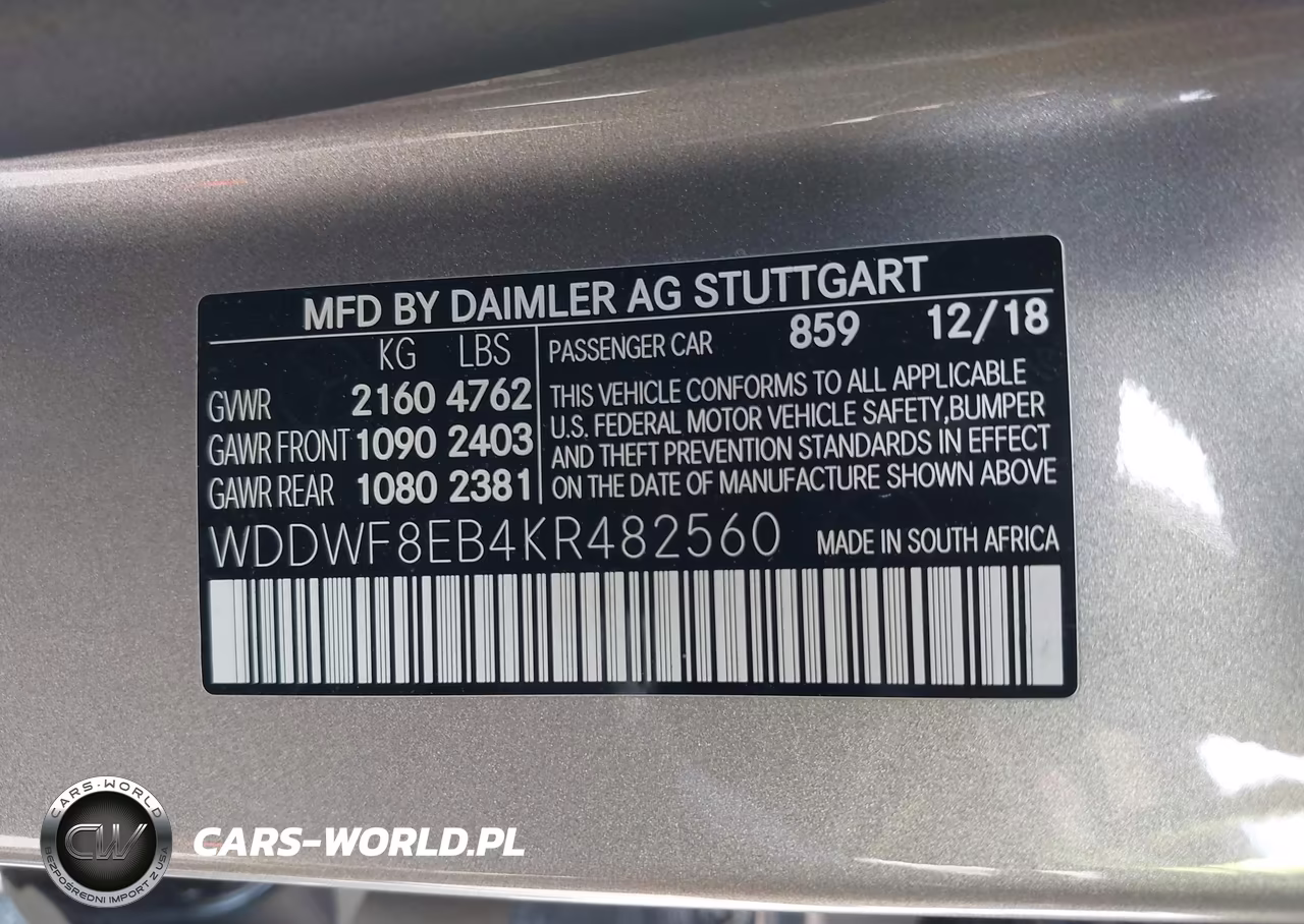 2019 Mercedes-Benz C 300 4Matic VIN:WDDWF8EB4KR482560 - 9