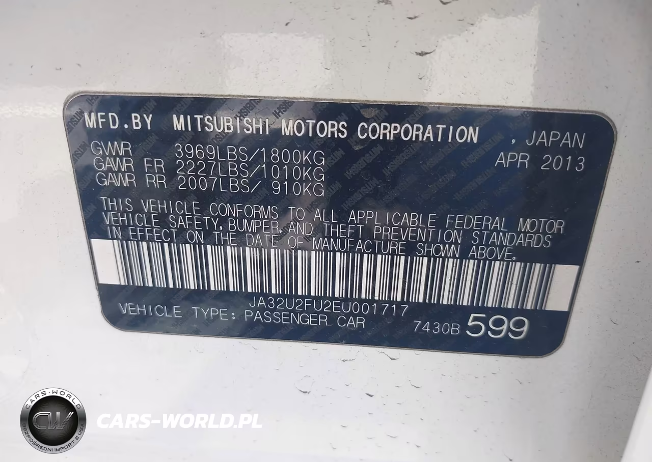 2014 Mitsubishi Lancer Es VIN:JA32U2FU2EU001717 - 9