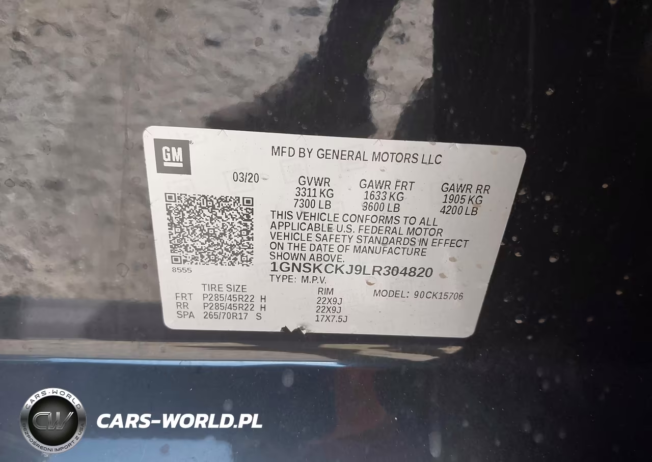 2020 Chevrolet Tahoe 4Wd Premier VIN:1GNSKCKJ9LR304820 - 9