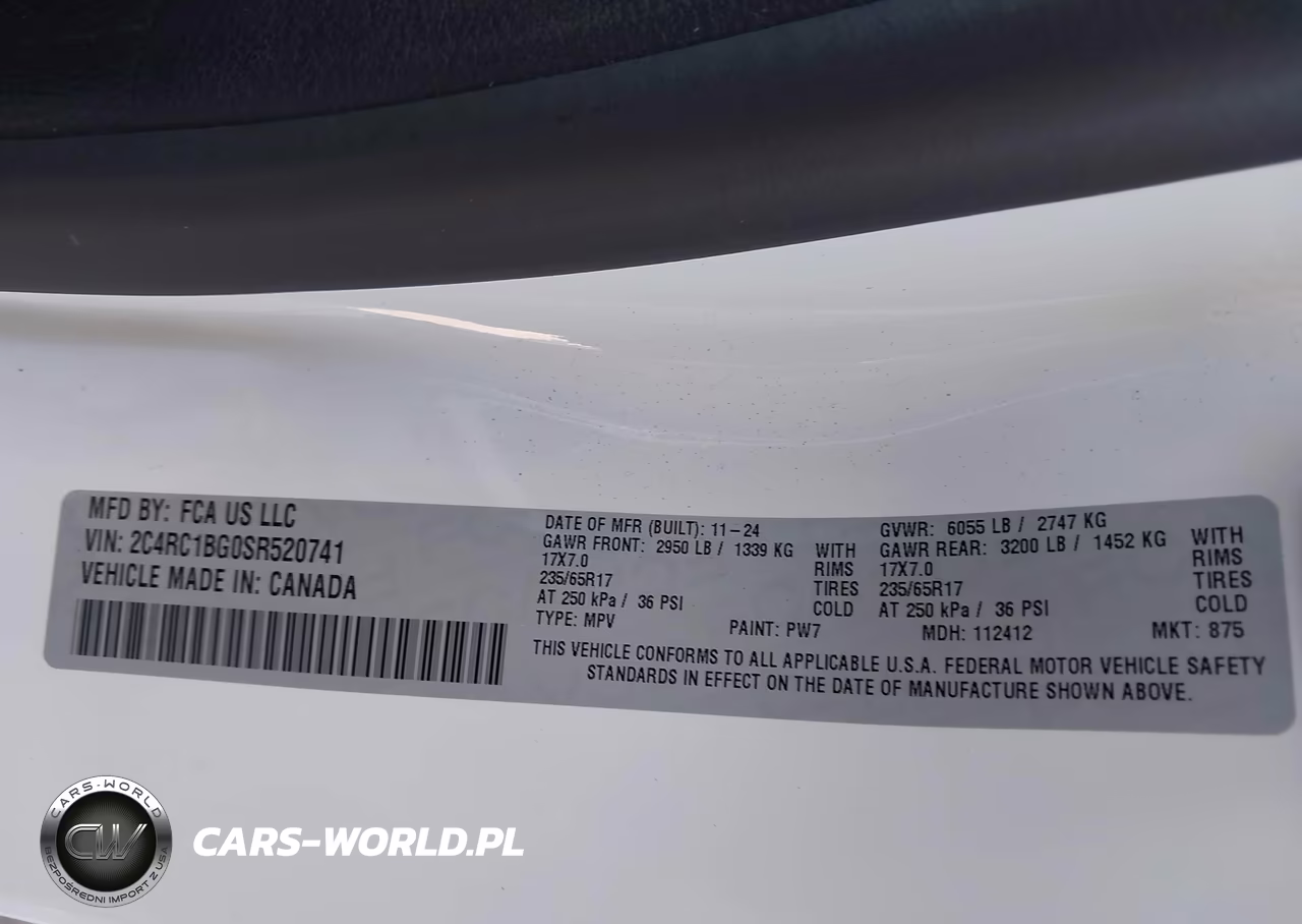 2025 Chrysler Pacifica Select VIN:2C4RC1BG0SR520741 - 9