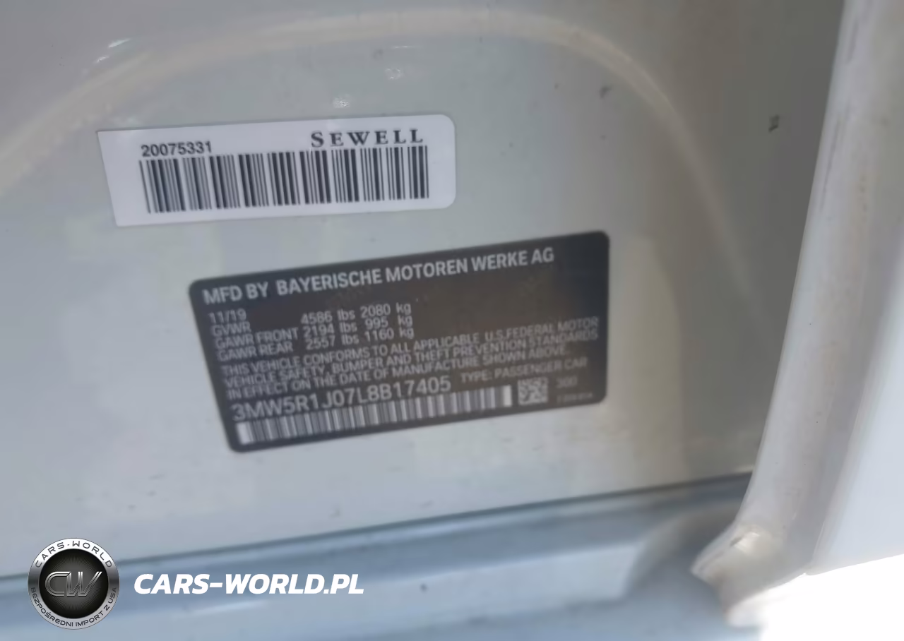 2020 BMW 330I VIN:3MW5R1J07L8B17405 - 9
